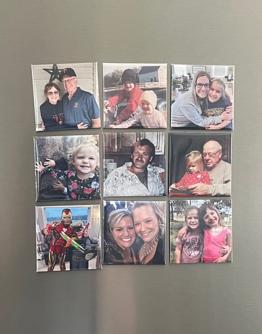 18 Pack 2.5"x 2.5" Photo Magnet
