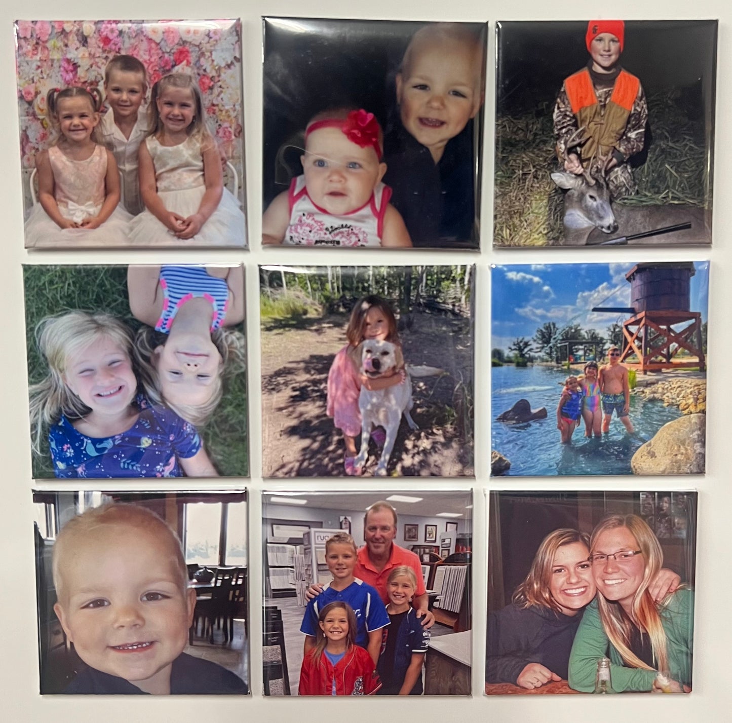 9 Pack 2.5"x 2.5" Photo Magnet