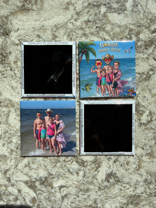 6 Pack 2.5"x 2.5" Photo Restickable Tile