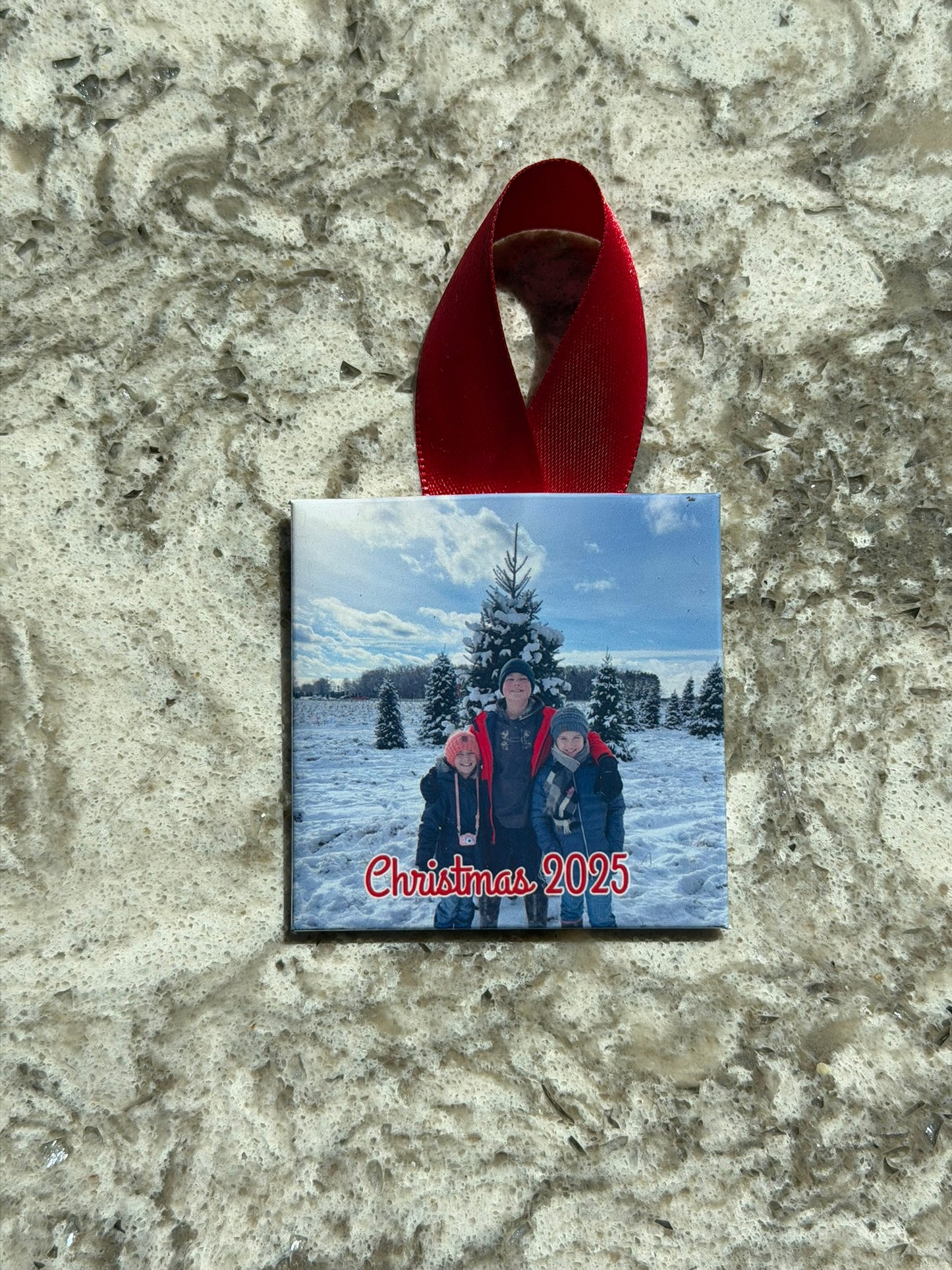 1 Pack 2.5"x 2.5" Photo Magnet Ornament