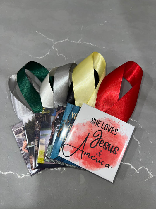 1 Pack 2.5"x 2.5" Photo Magnet Ornament