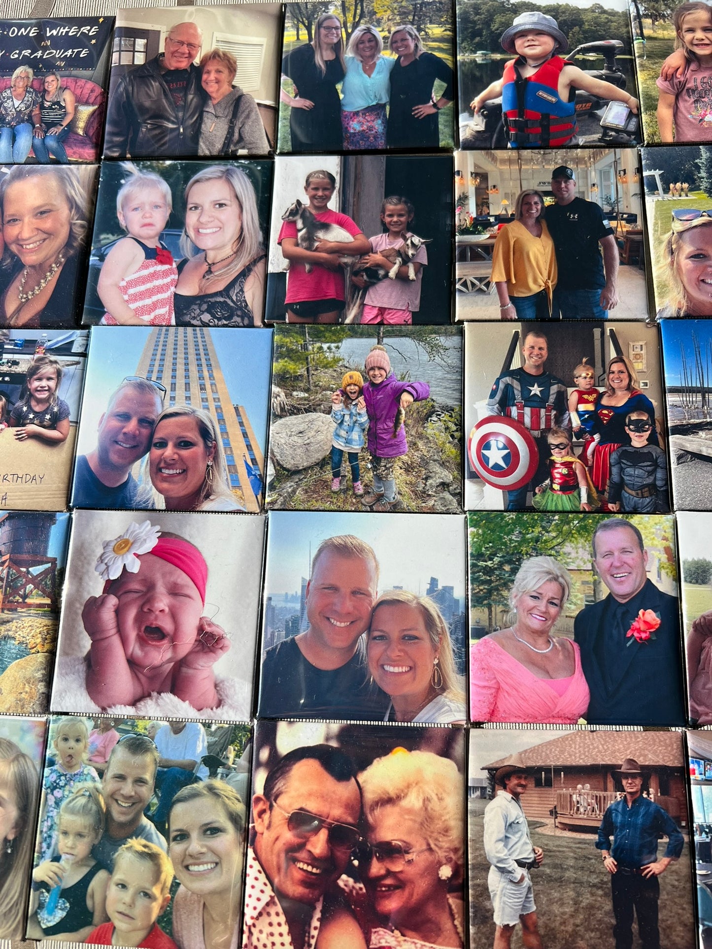 18 Pack 2.5"x 2.5" Photo Magnet