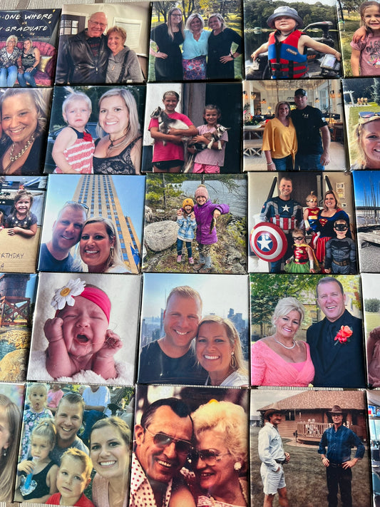 18 Pack 2.5"x 2.5" Photo Magnet