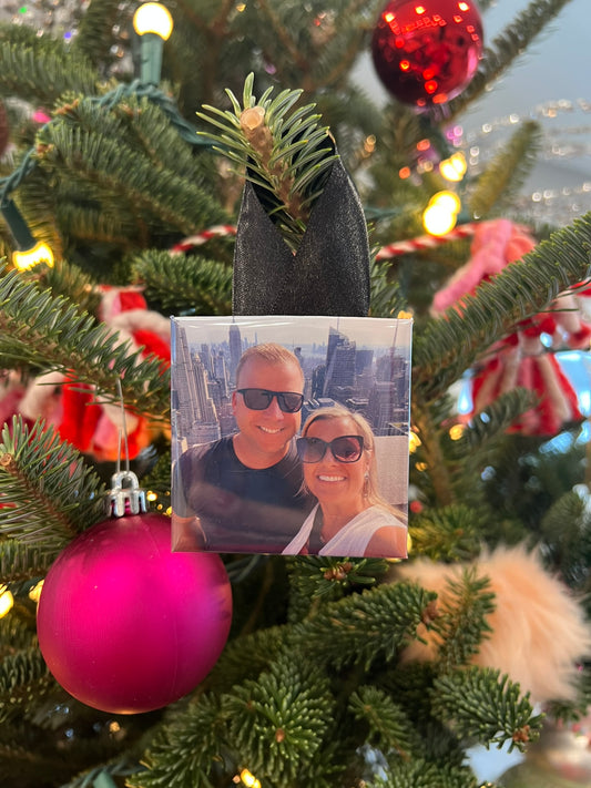 1 Pack 2.5"x 2.5" Photo Magnet Ornament