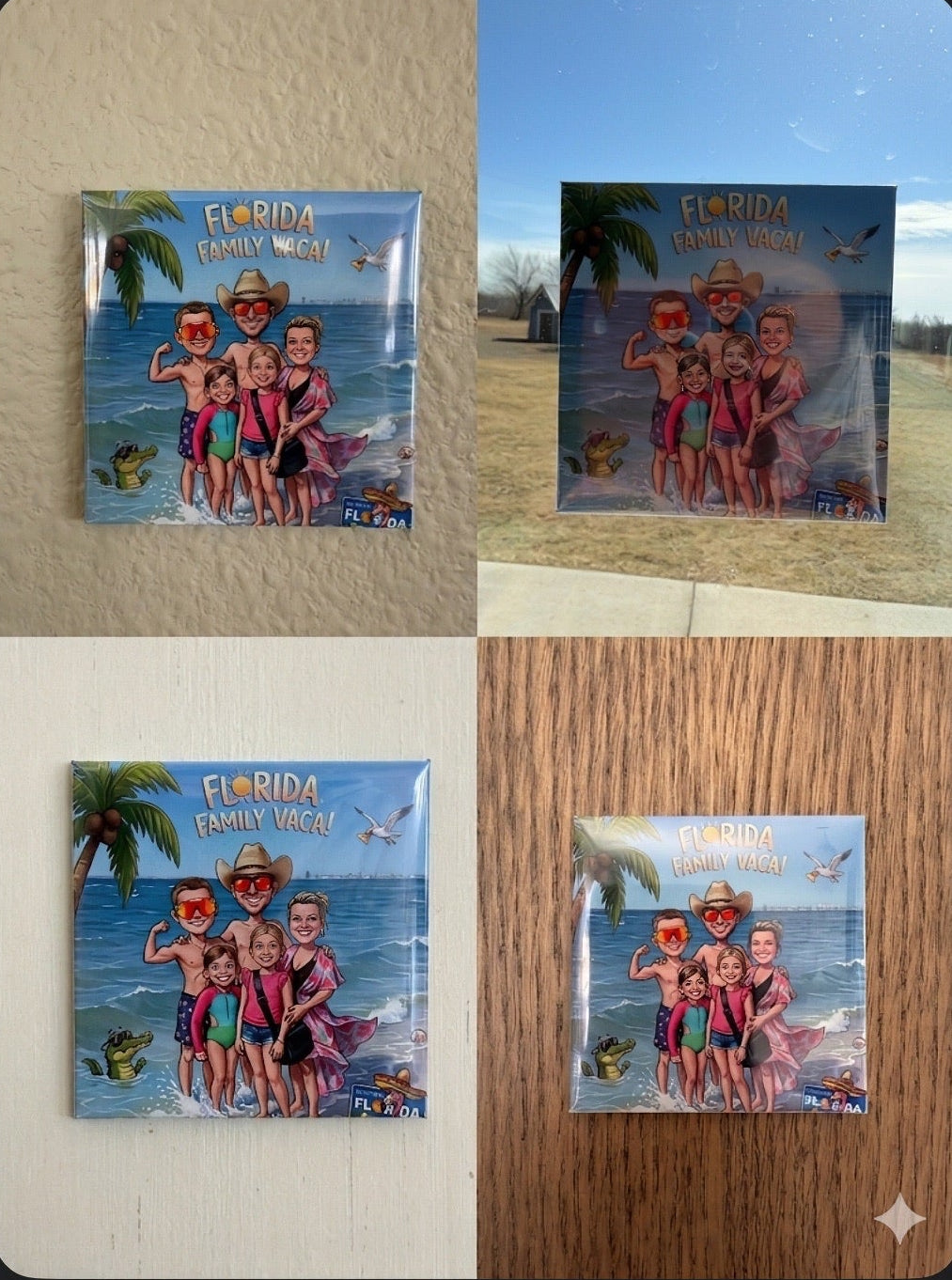 3 Pack 2.5"x 2.5" Photo Restickable Tile
