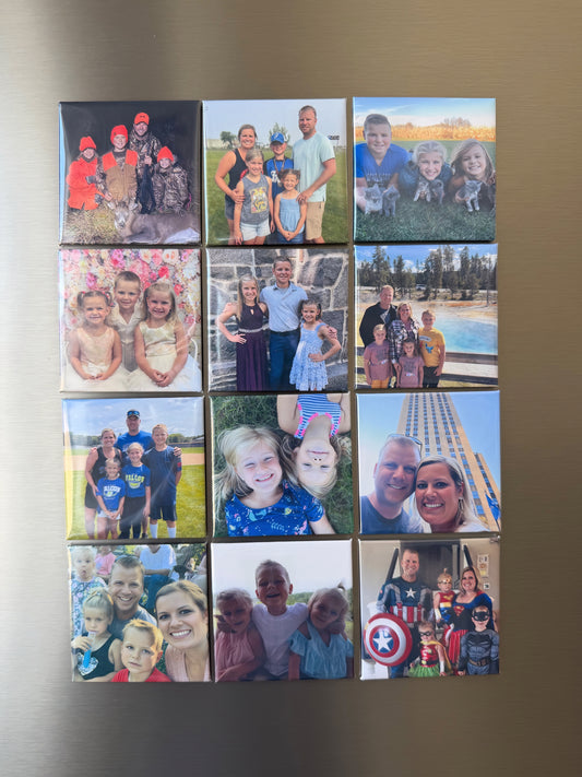 18 Pack 2.5"x 2.5" Photo Magnet